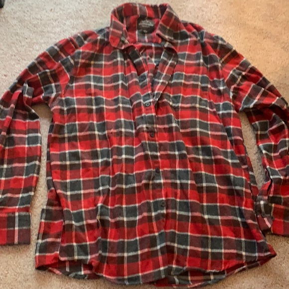 Men’s Red Gray and White Flannel - Picture 3 of 12